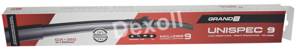 GRANDX Stěrač unispec 9 flat GX-350