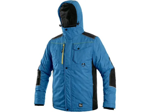 Bunda CXS BALTIMORE, pánská, středně modrá - černá, vel. S-3XL